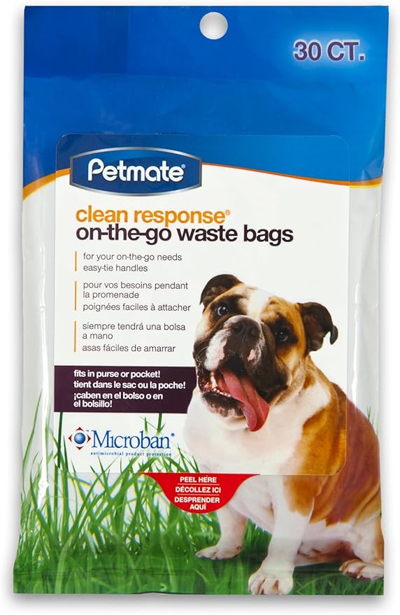 petmate 71071 30 粒 clean response on-the-go 手带垃圾袋