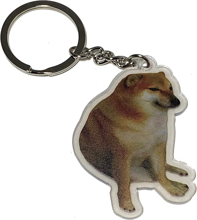 cheems shiba inu doge 高级亚克力钥匙扣 : 亚马逊中国: 电脑it