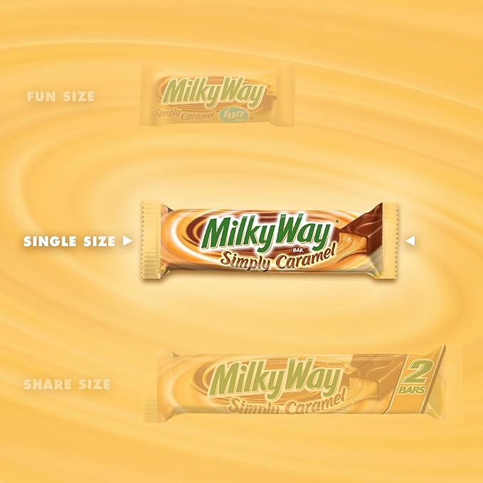 Milky Way 简单的焦糖牛奶巧克力糖每个54 053克一盒679 2克 亚马逊中国 食品