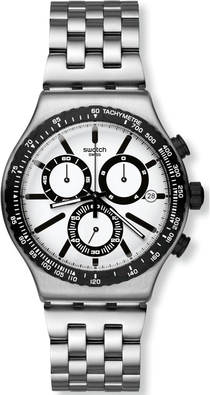 瑞士品牌 swatch 斯沃琪 多功能计时系列石英男士手表 鹿特丹之旅 yvs