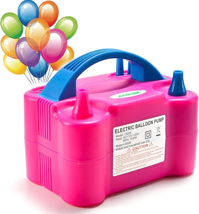 agptek 电动气球泵和便携式花形气球夹固定器 balloon pump