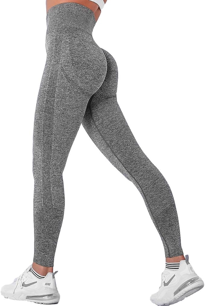 无缝健身打底裤,适合女性臀部提臀轮廓瑜伽健身裤