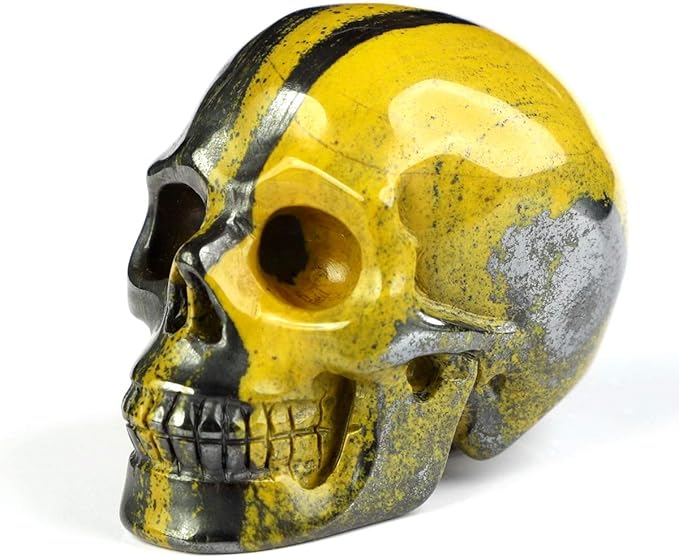 08 厘米彩色老虎铁眼水晶骷髅,手工雕刻宝石精美艺术雕塑,**石雕像.