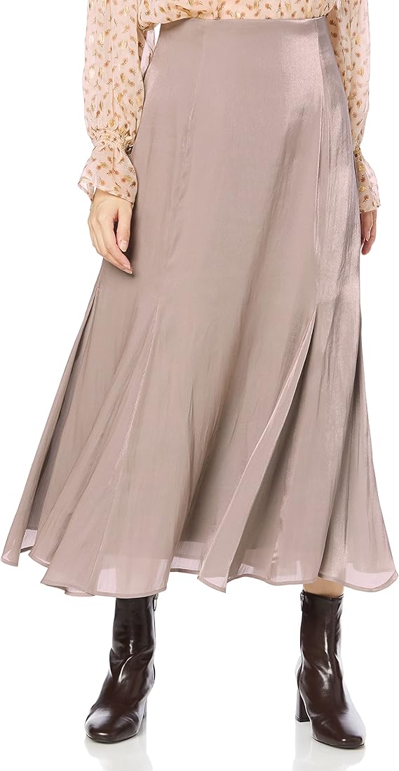 celford(セルフォード) 女士缎面剪裁喇叭裙 cwfs214112