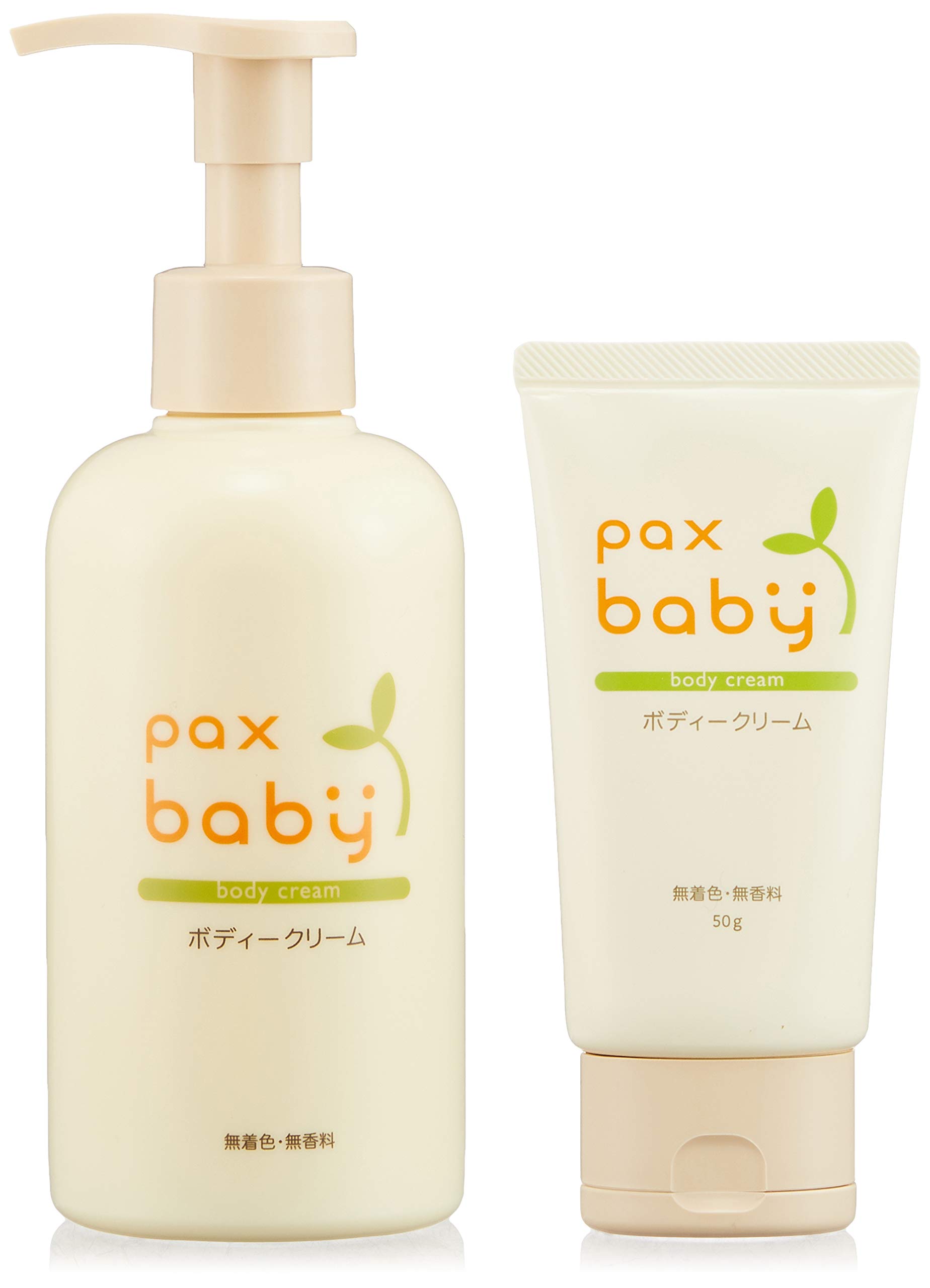 PAX BABY Body Lotion Hose type 50g + Press type 80g (no fragrance, no color)