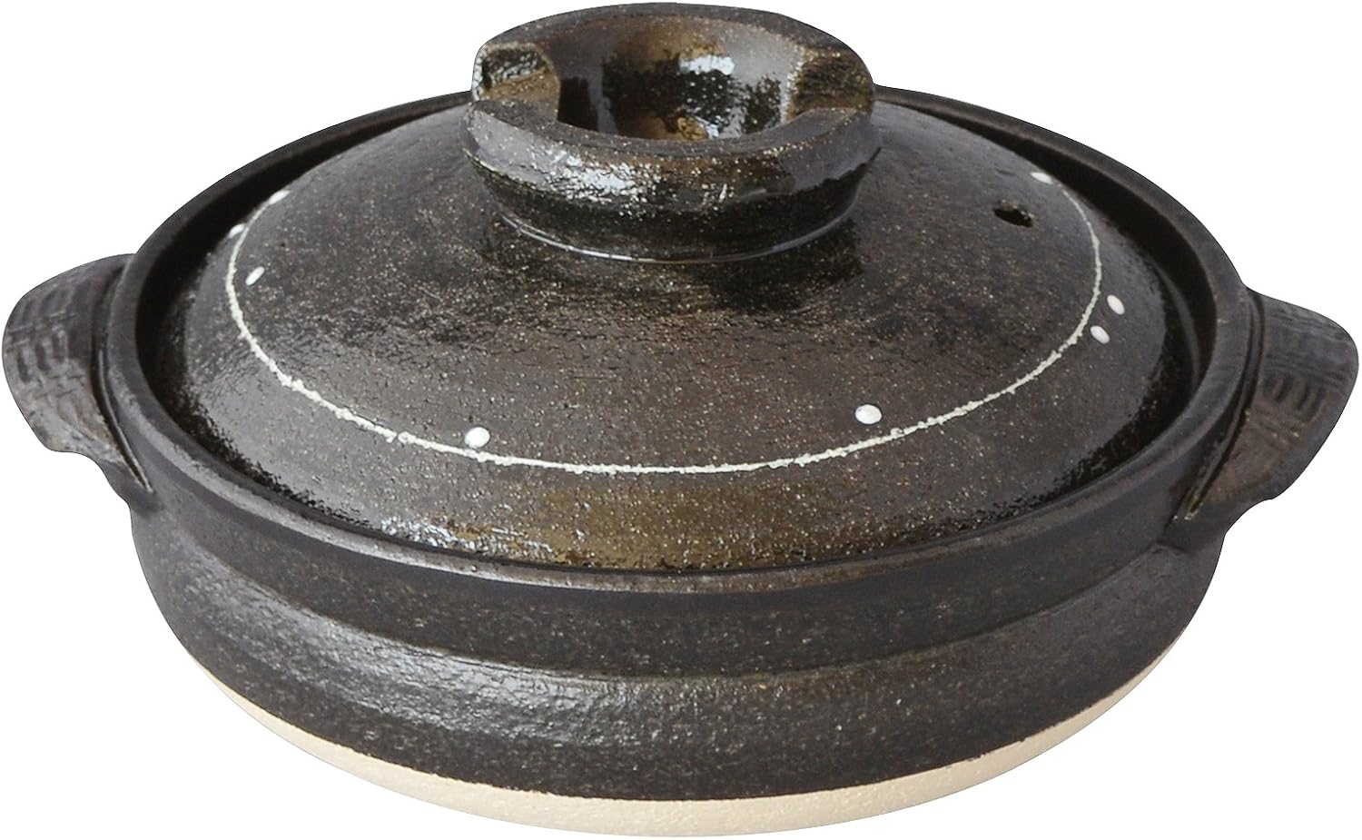 万古烧 土锅 一珍 无涂层 6号