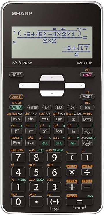 Sharp 夏普el W531 Th 科学计算器writeview 显示屏d A L 输入 电池驱动 白色 黑色 办公用品 亚马逊中国