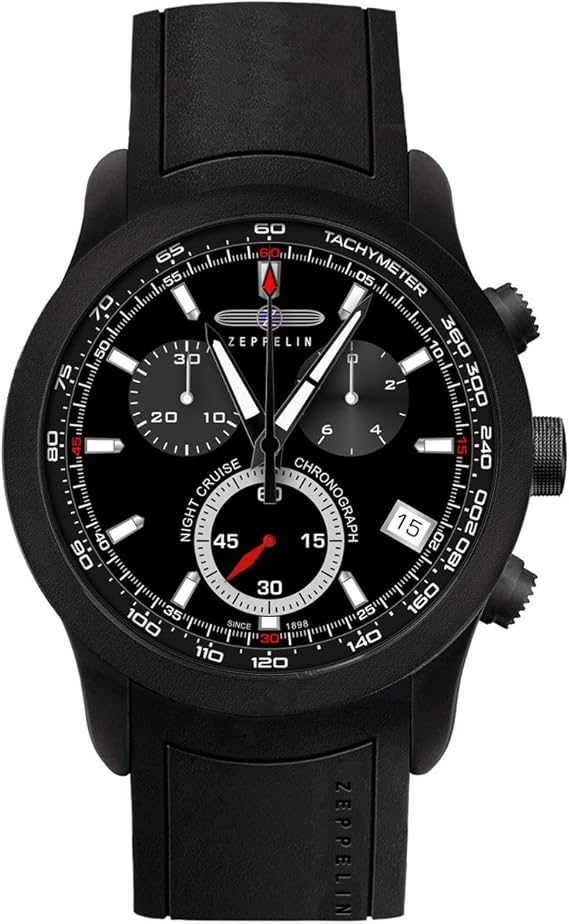 zeppelin 齐柏林飞艇 night_cruise系列石英男士手表 7290-2