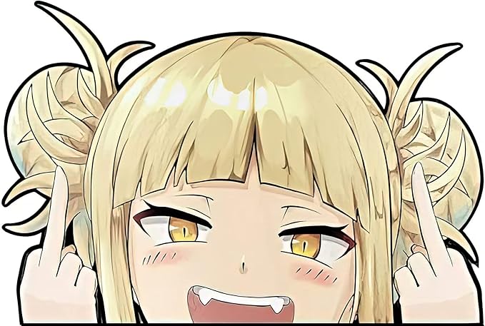 2 件装 himiko toga 中指我的英雄学院窥视者-偷窥