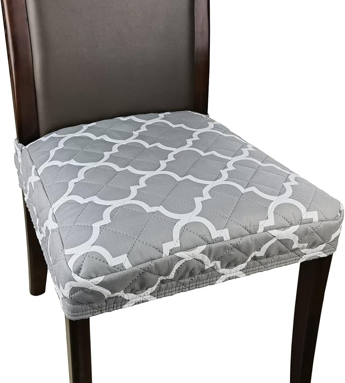 luxshare home 椅套印花椅套餐厅座椅套椅子保护套2件套,四叶草