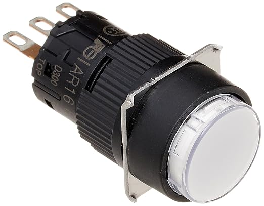 富士电机 按动按钮 圆形 乳白 1个装 ar16e0r-c1w