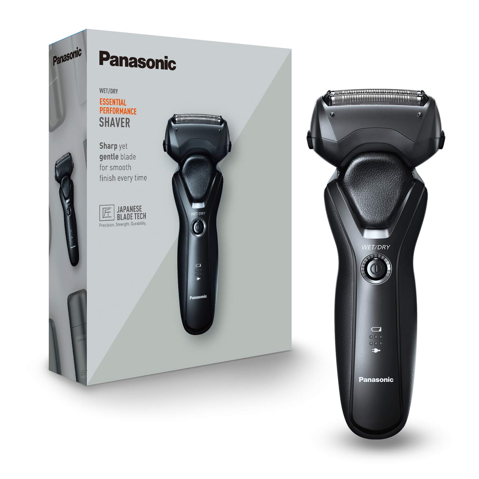 Panasonic Men's ES-RT37 Dry and Wet Rechargeable Electric 3-blade Shaver (100-240 V)