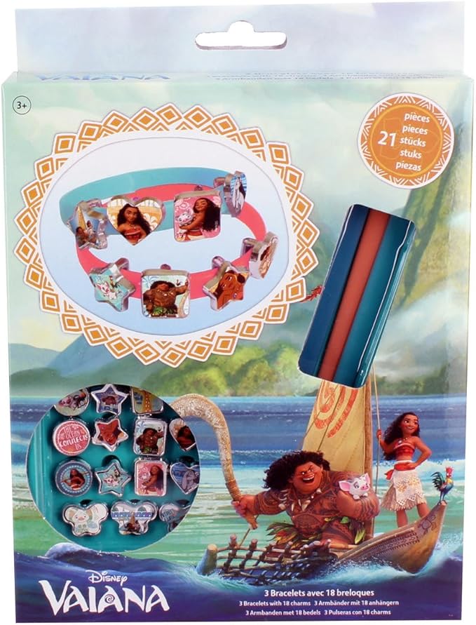 disney 迪士尼 vaiana 手镯和charms t16530 蓝色