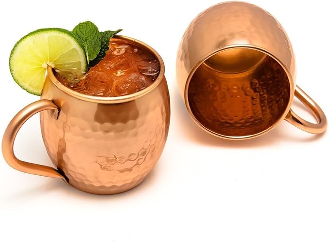 zap impex03 纯铜莫斯科骡子杯,无涂层,锤铜,非常适合所有令人愉悦