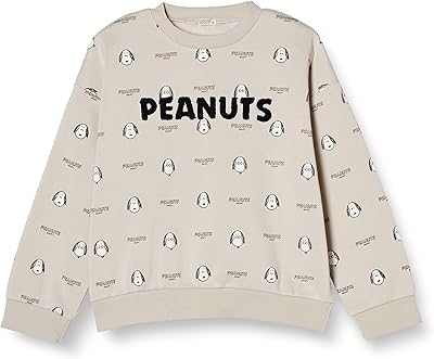 [花生] 史努比 运动衫 全花纹 商标 刺绣 起绒 童装 男孩 女孩