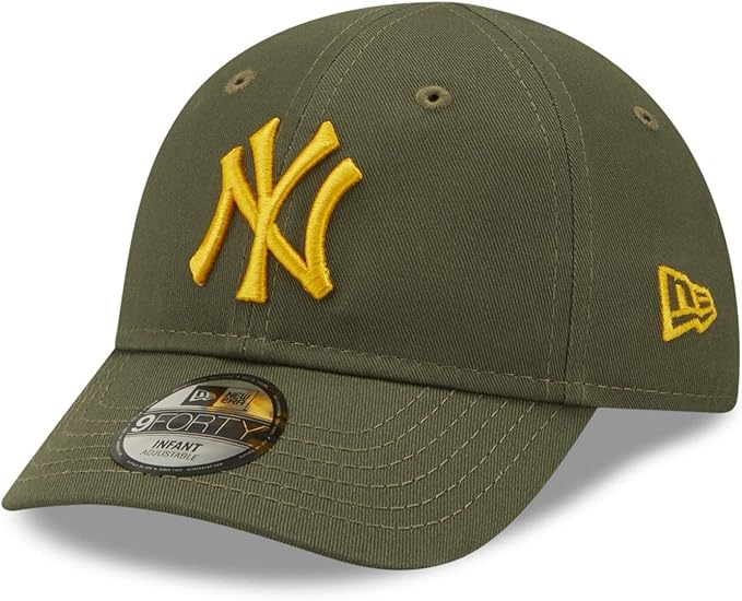 new era new york yankees mlb league essential 橄榄黄色 9forty