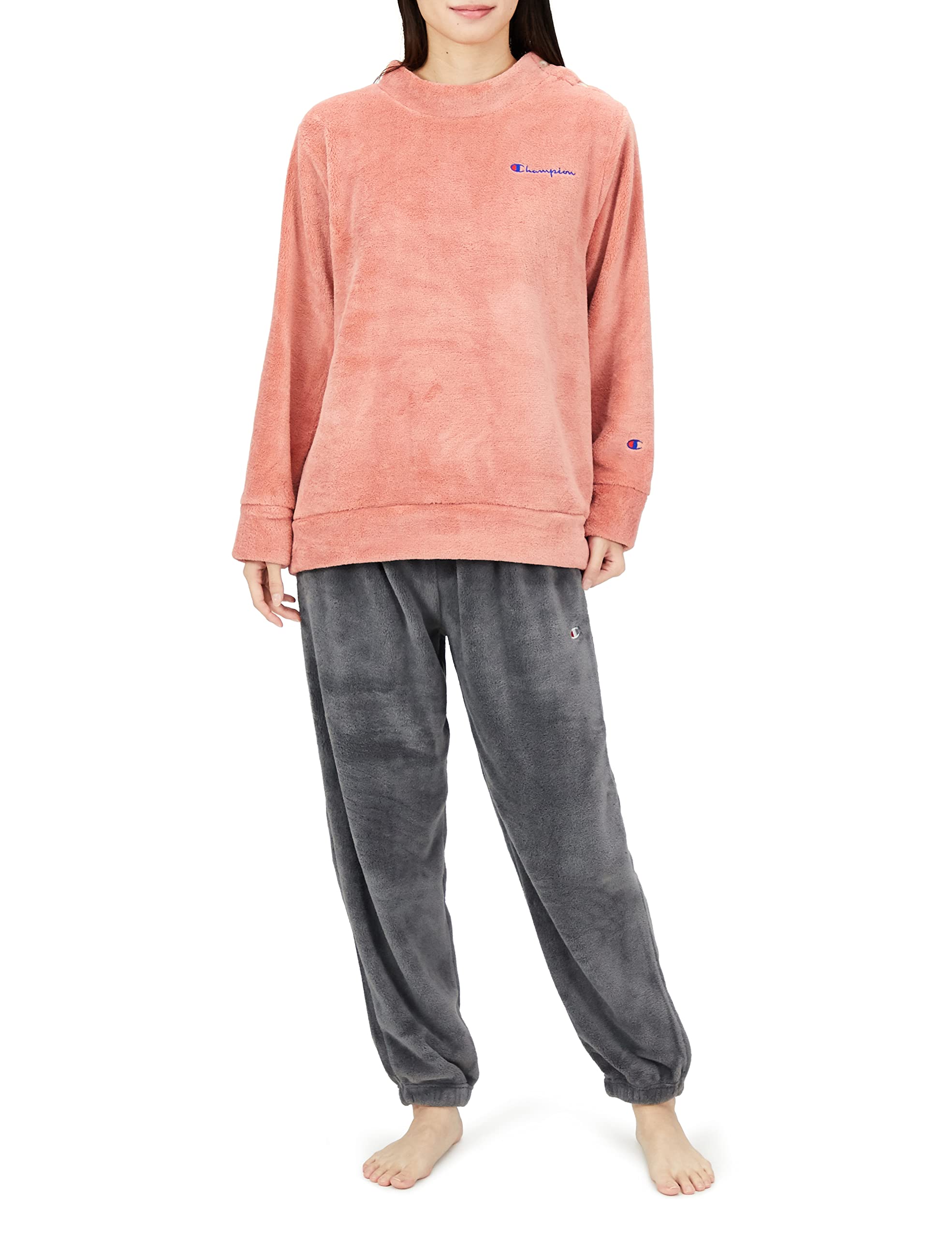 Champion home wear long sleeve pants plush fabric for women