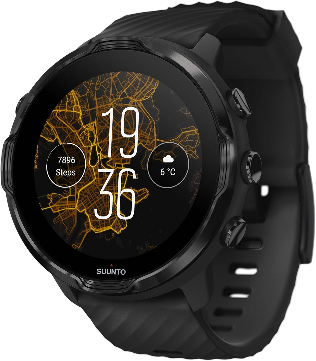 Suunto 7 Gps 运动智能手表 黑色 亚马逊中国 小家电
