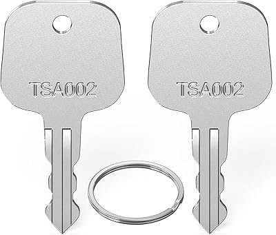 tsa 002 主钥匙,2 件 tsa002 行李主锁通用替换钥匙适用于 tsa 批准的