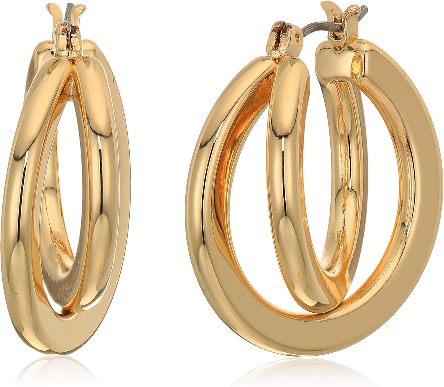 napier 女式金色双耳环,均码-珠宝首饰-亚马逊中国