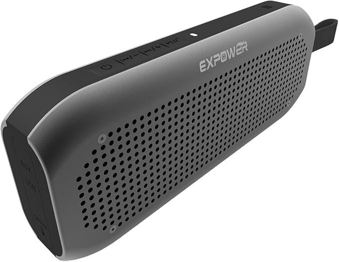 expower 便携式铝质 ipx7 防水蓝牙 4.0 音箱 带 10 w 输出立体声低音