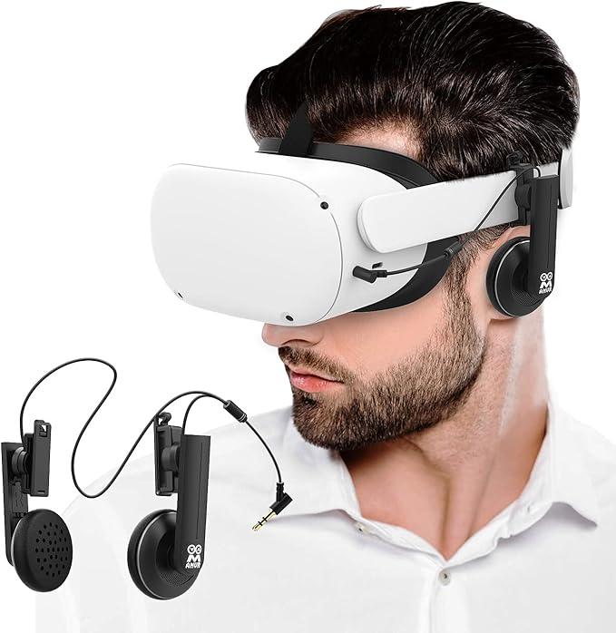 amvr 3d 360 度立体声耳机舒适定制 oculus quest 2 vr 耳机