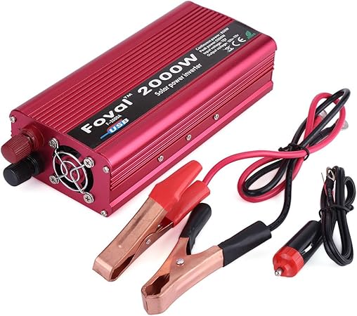 车载电源转换器12v至110v 00w功率逆变器 Dc12v至110v交流转换器usb充电器适配器 非常适合飓风救援 数码影音 亚马逊中国