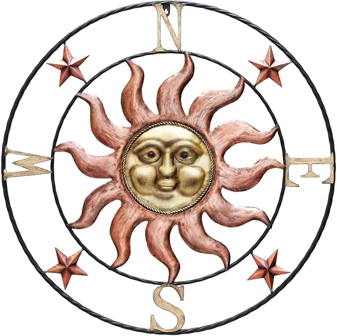 very cool stuff 太阳指南针墙壁装饰,27 英寸高