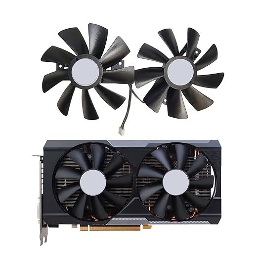 gaa8s2u 4 针显卡冷却风扇替换件 适用于蓝宝石 r9 380 380x 2g/4g d5