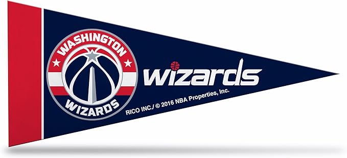 rico industries 华盛顿奇才队 8 件套 4 英寸 x 9 英寸经典迷你三角