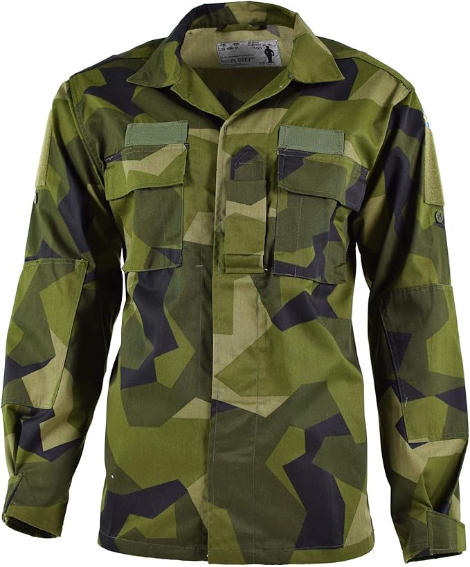 真正的瑞典* m90 夹克碎片迷彩战地*轻质衬衫军装 bdu 瑞典