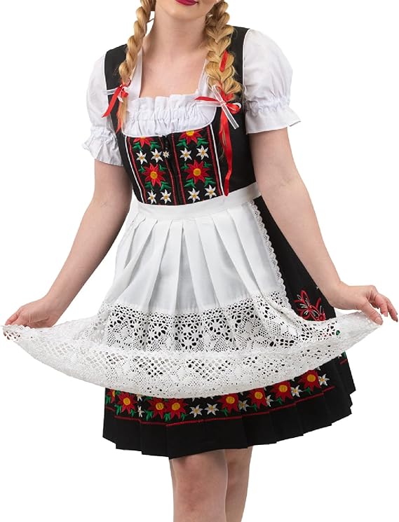 dirndl trachten haus 3 件套短款德国派对慕尼黑啤*节等候裙