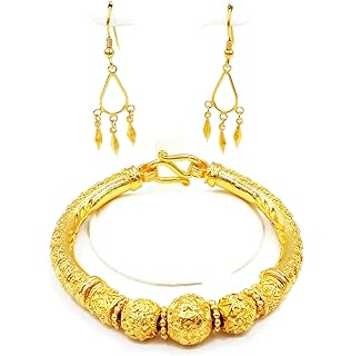 泰国金首饰pikunflowerlai泰国镀金手镯22k24k泰国巴赫特黄金填充手链