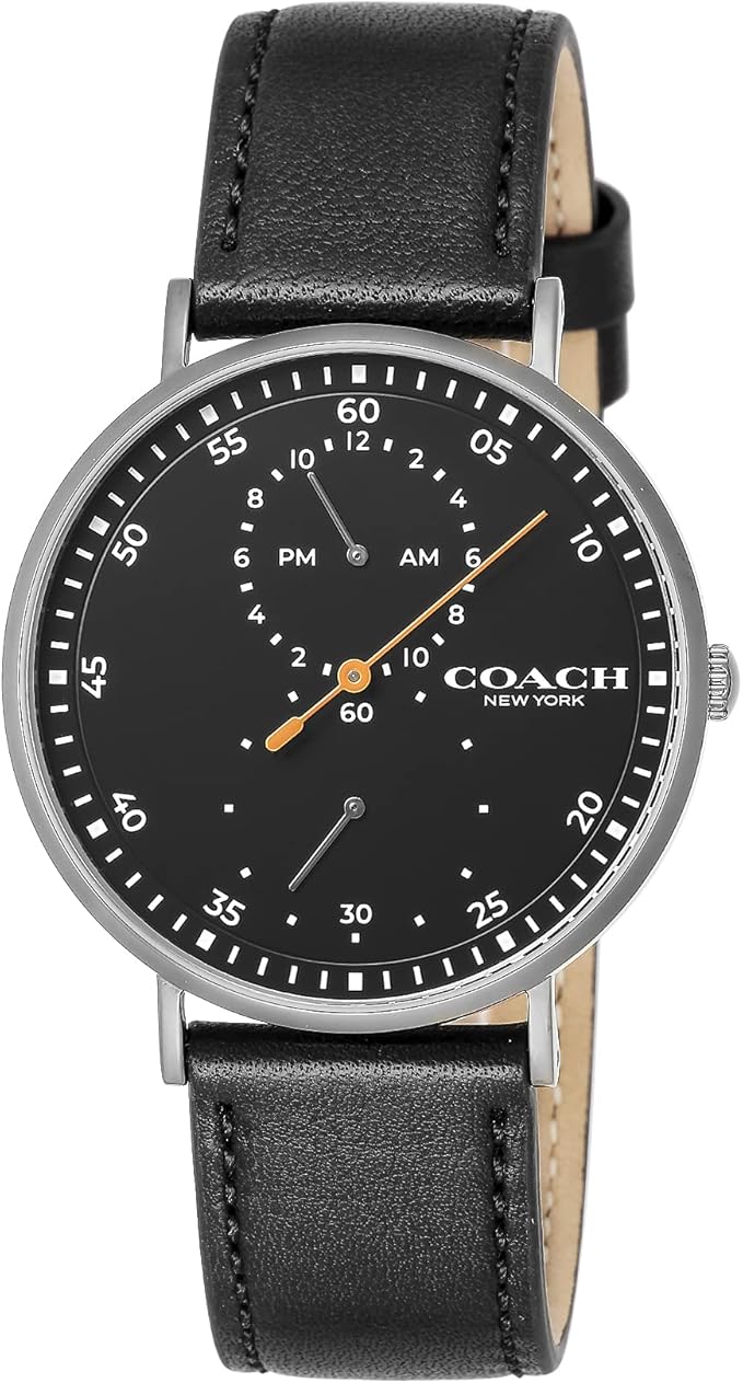 [蔻驰] 手表 charles 4550012500204 男士 黑色 : 亚马逊中国: 钟表