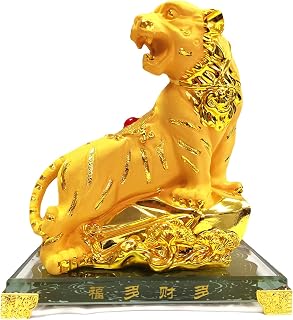 风水雕像中国十二生肖老虎饰品,雕像收藏品,装饰家庭办公室装饰桌面