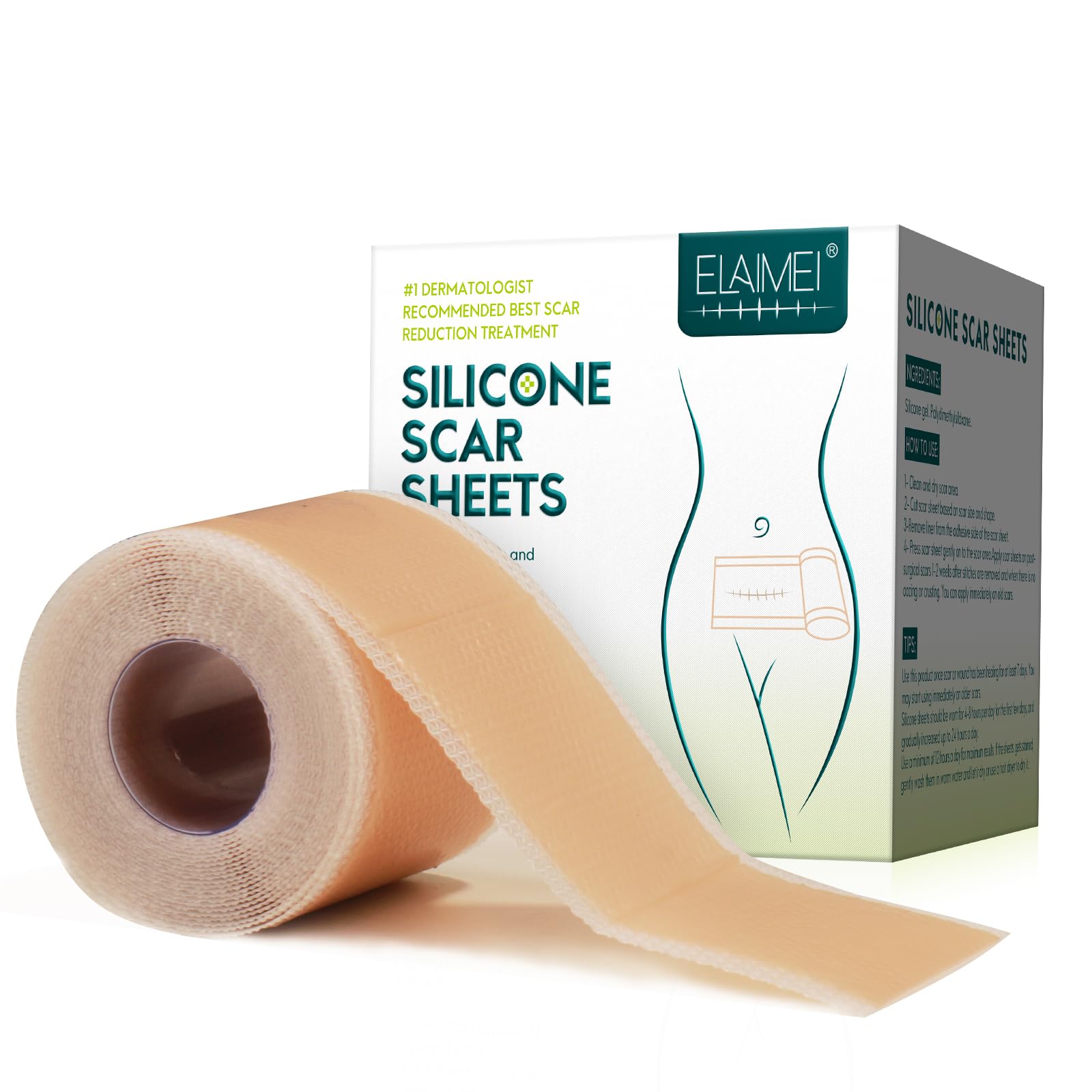 Silicone tape (.6 inches x 0 inches ROLL-M), silicone tape Roll, silicone tape strip, grade *, reusable, professional removal tape, suitable for laparotomy,*,*,*, etc