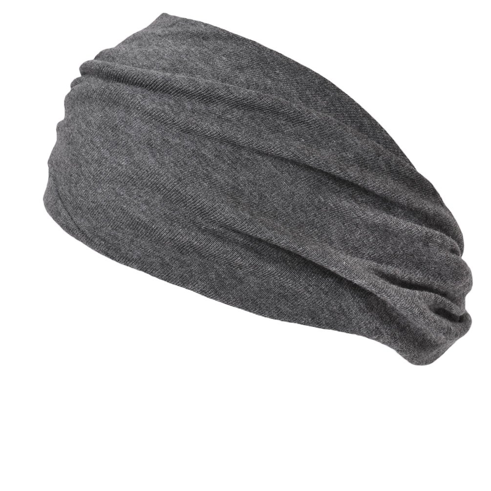 CHARM Women's Headscarf Yoga Headband - Casualbox Men's organic cotton Headband Dark grey Free Size