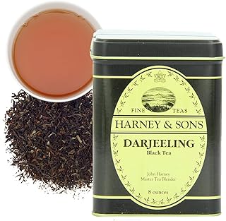 harney & sons 散叶红茶, 大吉岭茶, 8 盎司(约226.80克)罐装