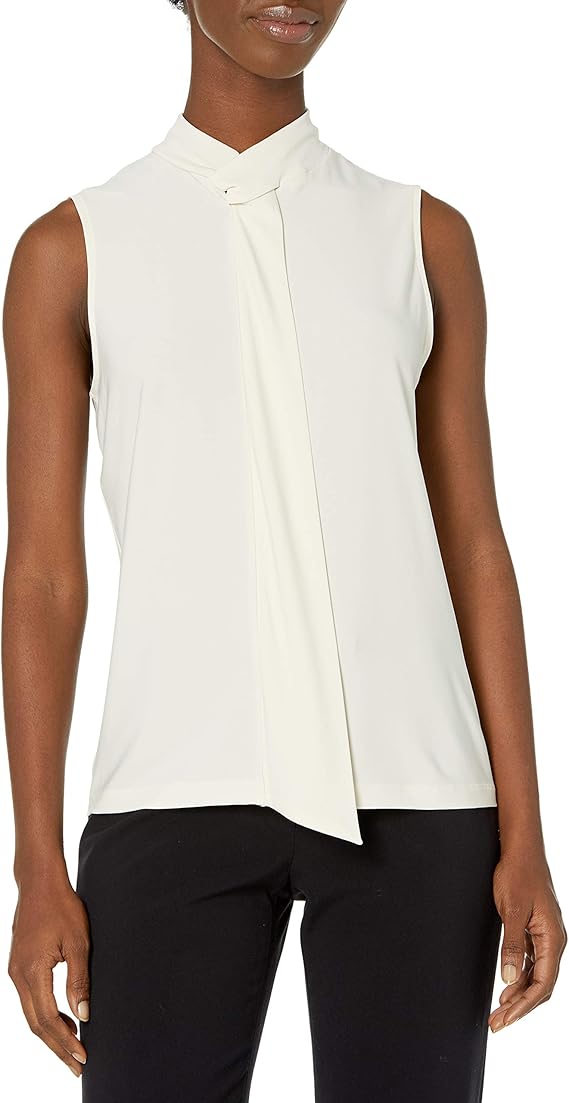 anne klein 安妮克莱因 女士系带领上衣