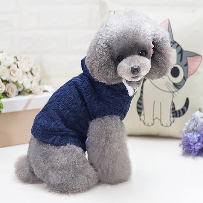 tcyynek 狗狗毛衣宠物衣服狗衣服宠物毛衣秋冬泰迪小狗三色羊毛两腿棉