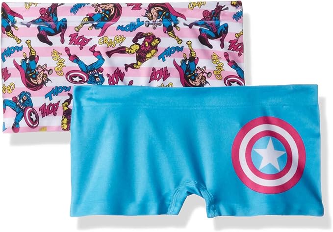 marvel女童2条装无缝平角内裤