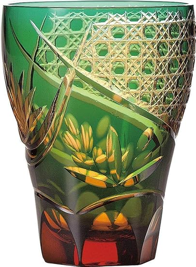 Toyo Sasaki Glass 东洋佐佐木玻璃 平底玻璃杯355毫升彩花切子 東洋佐々木ガラス 价格报价图片