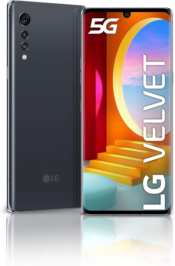 lg velvet 5g 智能手机 128gb 6gb 双 sim aurora 灰色