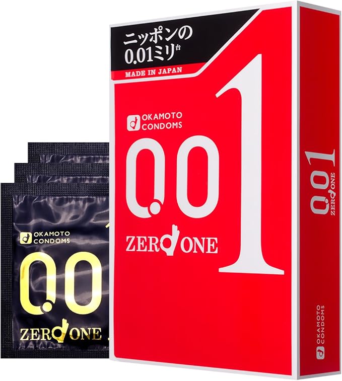 okamoto 冈本避孕套 安全套 001原装进口基本款3片装(日本原装进口