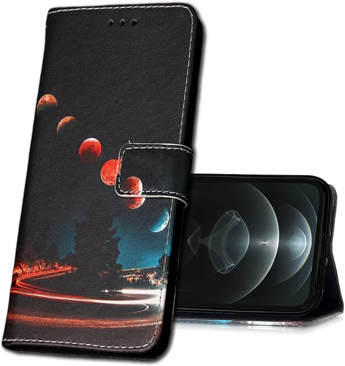 mrster 三星 galaxy a10s 手机套皮革,耐用轻便经典设计翻盖钱包式