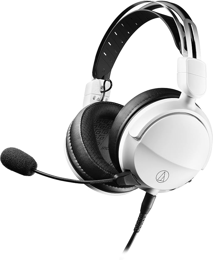 audio technica 铁三角 ath-gl3wh 封闭式游戏耳机,白色