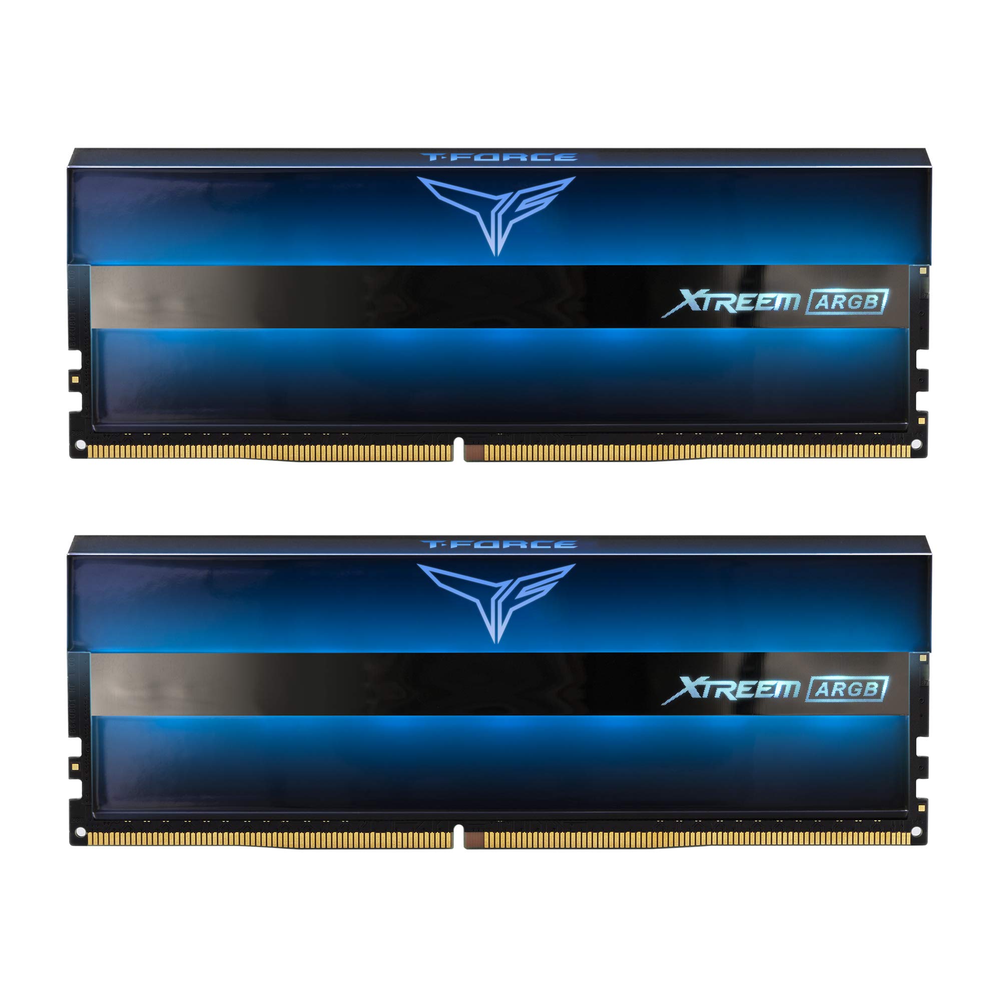 TEAMGROUP T-Force Xtreem ARGB 4800MHz CL0 6GB (x8GB) PC4-8400 dual channel DDR4 DRAM tabletop Gaming memory (blue) for Z590-TF0D46G4800HC0ADC0