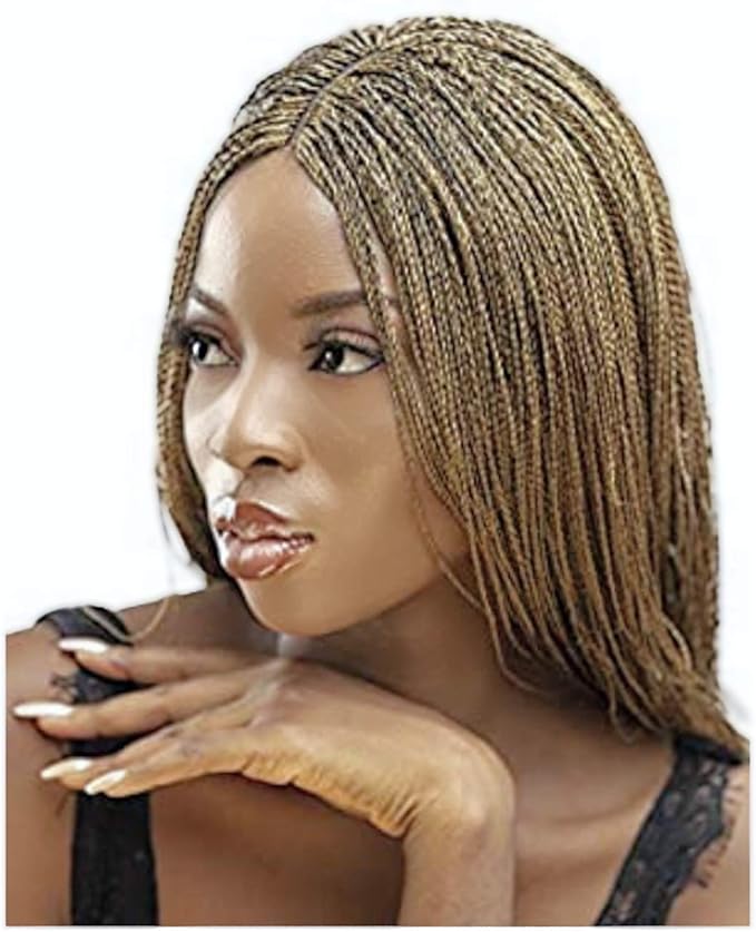 jbg services 正宗非洲编织假发 - 轻质微扭假发 适合非裔美国女性