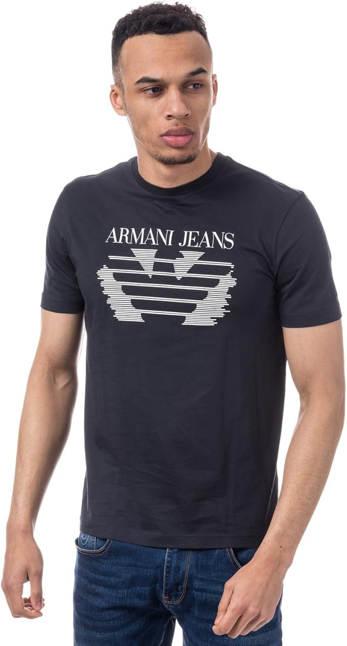 armani jeans 男士 t 恤蓝 xxl 【armani 阿玛尼】 服饰箱包 - 亚马逊