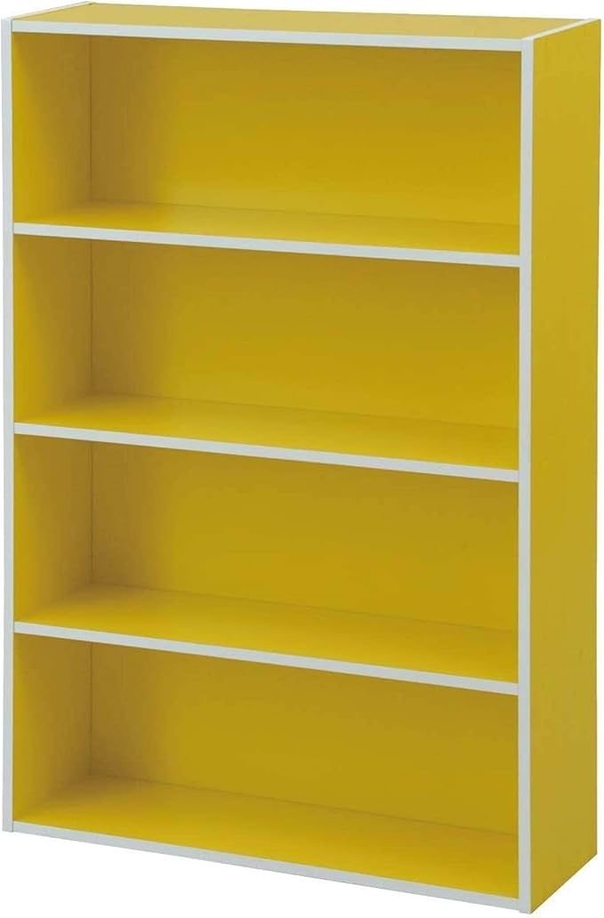 yamazen 山善 平装本收纳架 书架 颜色套装 黄色